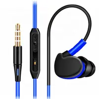 Obtener muestras gratis con la marca caso color promocional auricular regalo mini con conexión de cable gancho para la oreja auriculares