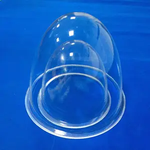 Factory price custom size large clear acrylic dome plastic containers