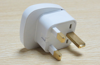 Adaptateur de prise électrique, en cuivre, avec obturateur de sécurité et prise de courant