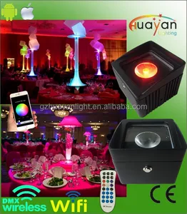 vase light base led uplight wireless table lighting for weddings