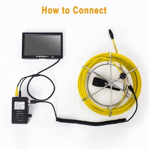 7Inch Afvoer Pijpleiding Endoscoop 8Gb Dvr Video-Opname, 20M/30M/50M/100M Rioolbuis Camera Inspectie Waterdicht Ip68