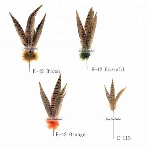 Künstliche dekorative Blume Draht Pfau Stiel Feder Blumen Pick für Blumen arrangement Home Hochzeits feier Vase Urlaub Dekor - Product Image 2