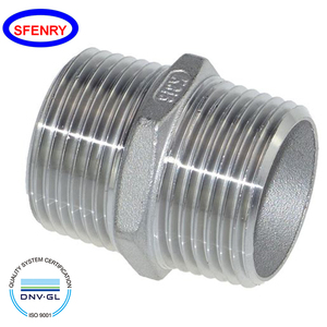 ASTM A733 thép không gỉ <span class=keywords><strong>SS</strong></span> 304 316 nam NPT ren <span class=keywords><strong>Hex</strong></span> đầu núm vú - Product Image 3