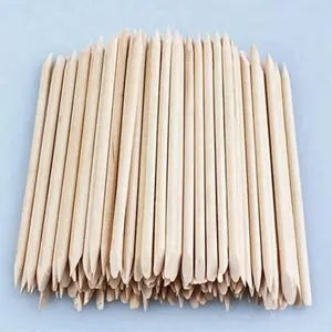 100pcs/bag BIN nail art design stick fashion wood martial art stick new wax wood stick