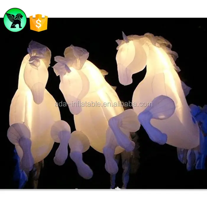 LED light night club decoration moving costume inflatable horse costume ST639