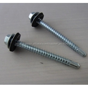 Acero de bajo carbono galvanizado <span class=keywords><strong>Autoperforantes</strong></span> Tornillo/tornillos de cabeza Hexagonal <span class=keywords><strong>Autoperforantes</strong></span> - Product Image 1