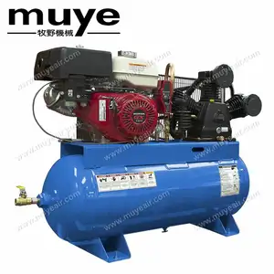 3 Fase 13 Paard Power Dieselmotor MHW90T Benzine Air Compressor Made In China