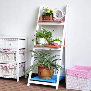 Étagères à fleurs en bois à 3 niveaux, présentoir à fleurs en bois debout - Product Image 1