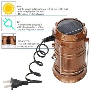 Năng Lượng Mặt Trời Ngoài Trời Camping <span class=keywords><strong>Lantern</strong></span> Sạc Cắm Trại Di Động Ánh Sáng 6 LED Pop Up Năng Lượng Mặt Trời Powered Thương Hiệu Năng Lượng Mặt Trời Cắm Trại Đèn Lồng - Product Image 4