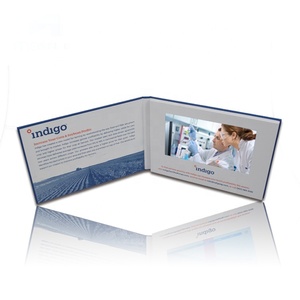 Baterías <span class=keywords><strong>recargables</strong></span> de 7 pulgadas folleto de publicidad lcd tarjeta de felicitación video - Product Image 2
