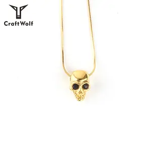 Craft Wolf Trang Sức Thời Trang 2019 Thép Không Gỉ Punk Skull Mặt Dây Chuyền