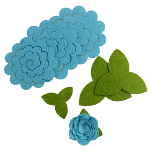 Etsy الساخن بالجملة قوس قزح الزخرفية 3d اليدوية الاصطناعي يموت قطع الأشكال diy ورأى نسيج روز زهرة - Product Image 3
