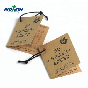 Tùy Chỉnh In Ấn Tên Biểu Tượng Cuốn Sách Phong Cách Gấp Quần Áo Tag Giá Rẻ Giấy May Mặc Hangtag Nhãn Quần Áo Treo Thẻ - Product Image 3