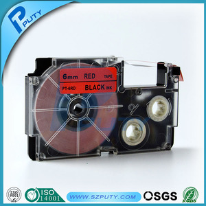 Compatible negro on <span class=keywords><strong>Red</strong></span> XR-6RD 6 mm cintas de etiquetas para EZ <span class=keywords><strong>label</strong></span> impresoras - Product Image 1