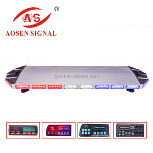 360 W DC 12 V/24 v ambre d'urgence COB led lumière bar Led strobe light bar avec sirène et haut-parleur - Product Image 1