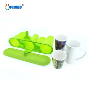 Caneca subolmação de silicone multifuncional, braçadeira para máquina de vácuo 3d