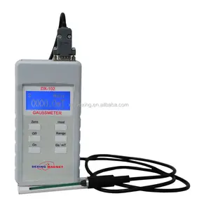 DX-102 handheld gauss meter portable digital teslameter buy hall effect probe gauss tesla meter for testing magnets