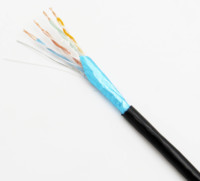 Cable de Red Ethernet para Exteriores de Alta Calidad, Par Trenzado de Cobre Desnudo Cat5 Cat5e UTP con Cubierta de PVC