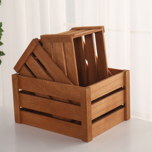 Thiết Kế Cổ Tự Nhiên Hộp Gỗ Rau Hộp Trái Cây Hộp Lưu Trữ Bằng Gỗ Để Bán - Product Image 3