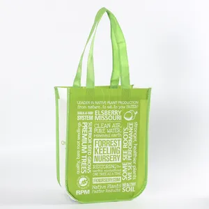 Custom Promotional Cheap Recycle Logo Printed PP Lamination Non Woven Shopping Bag Tote Bag