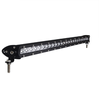 Rampe Lumineuse LED Super Mince 72W 25 Pouces - Puces LED 3W - Faisceau Concentré - Pour Montage Invisible dans le Pare-Chocs Inférieur