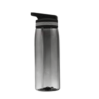 Bouteille d'eau de sport avec paille 1L 750ML Bouteille d'eau de conception étanche sans BPA Bouteille à boire en plastique Tritan