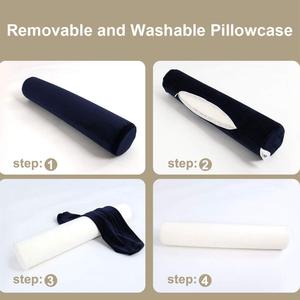 Giro almohada de viaje flexible de apoyo almohada para cuello de la barbilla de vuelta y la pierna mejor para avión BusTrain coche o <span class=keywords><strong>en</strong></span> casa - Product Image 5