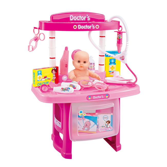 Новый стиль, пластиковый медицинский набор, игрушечный докторский комплект для детей HC418982