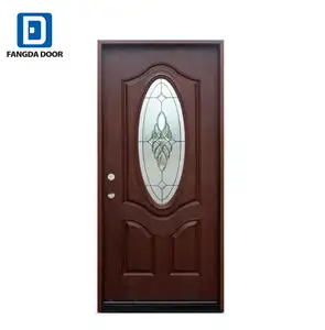 Double panneau pivotant, porte extérieure ou intérieur en aluminium, style européen, 12 pièces