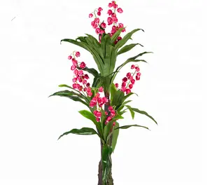 Fleurs artificielles en Sisal de chine, plante fleur de chanvre violet, ornements de bonsaï, aménagement paysager, 1 pièce