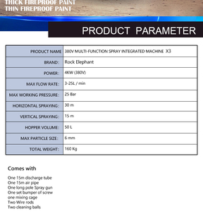 Máquinas de pulverización de <span class=keywords><strong>mortero</strong></span>, 30L/MIN, <span class=keywords><strong>precio</strong></span> de fábrica X3 - Product Image 5