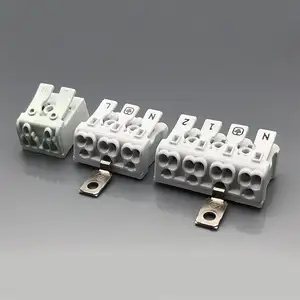 Free samples Easy mounting quick-connection screwless quick connect terminal block