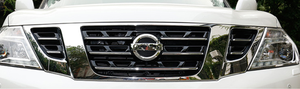 Calandre en acier inoxydable pour Nissan Patrol Y62 2012 — 2018, 1 à 4 pièces, Grille anti-poussière de haute qualité - Product Image 2