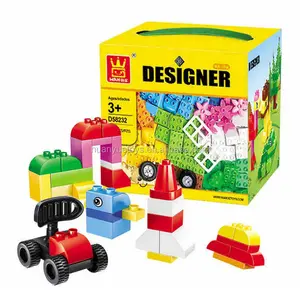 Blocos de construção de peças grandes, brinquedos wange para crianças, montagem quebra-cabeça, blocos de construção educacional, 58232