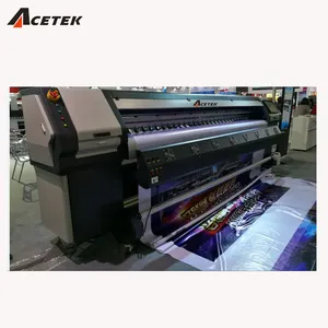 Mejor Precio Acetek konica 512i/1024i 30pl utilizado gran formato al aire libre impresora solvente