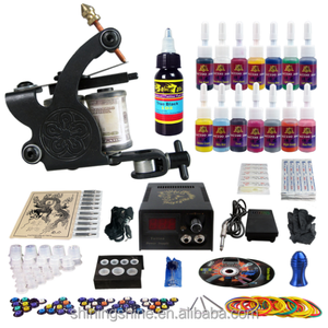 <span class=keywords><strong>Kit</strong></span> de machine à tatouage sans cadre, ensemble de pistolet, démarreur - Product Image 1