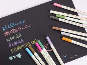 Thương Hiệu GuangNa Bán Chạy 2018 12 Màu Đánh Dấu Kim Loại Đầu Mảnh & Đầu Cọ Với Bao Bì Tùy Chỉnh - Product Image 6