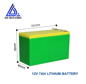 Şarj edilebilir güneş depolama 12V 7AH lityum LiFePO4 pil 32700 güç hücresi 3C deşarj