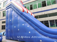 Toboggan gonflable en PVC de la meilleure qualité, palais de jeu d'hiver durable, taille personnalisée pour une location en extérieur
