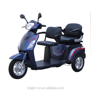 Adulte 2 places Trike <span class=keywords><strong>électrique</strong></span> <span class=keywords><strong>scooter</strong></span> de mobilité <span class=keywords><strong>avec</strong></span> corps ouvert certifié CEE trois <span class=keywords><strong>roues</strong></span> <span class=keywords><strong>toit</strong></span> fabriqué en Chine - Product Image 2