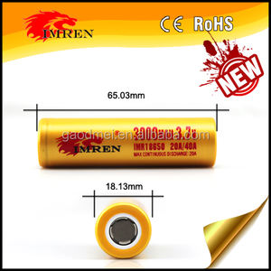 IMREN 18650 3000 mah 40amp gold fahrrad akku li-ion batterie nmc lithium-metall-batterien 18650 li-ion akku <span class=keywords><strong>3</strong></span>,7 v - Product Image 2