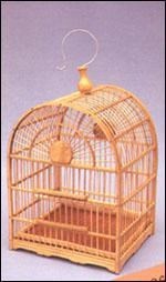 Handgemaakte houten vogelkooi antieke vogelkooien bamboe hout vogel huis - Product Image 5
