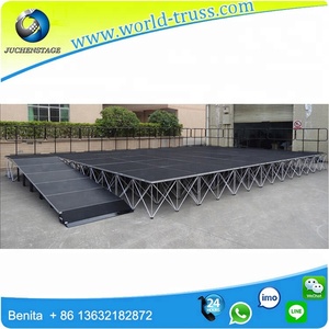 Tùy chỉnh nền tảng sân khấu giá rẻ, 4'x4 'xếp đám cưới <span class=keywords><strong>Stag</strong></span>, giai đoạn làm đẹp cho trường Hiển thị sự kiện - Product Image 2