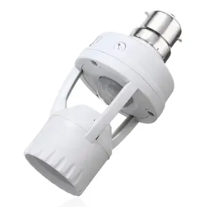 100-240V Chuyển Động Detector E27 B22 Cơ Sở Đèn Đèn Giữ Với Điều Khiển Ánh Sáng Thông Minh Chuyển Đổi Bulb Ổ Cắm Adapter