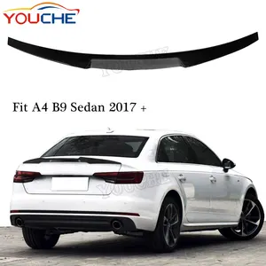 Per Audi A4 B9 2017 + fibra di carbonio posteriore tronco ala spoiler M4 stile spoiler