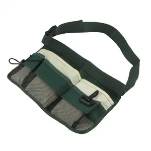 High quality waterproof 600D Grey/Green 5-Pocket work doubl side apron