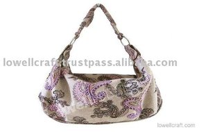 ขายส่งผ้าฝ้ายผ้าใบสุภาพสตรีกระเป๋าถือผู้หญิงกระเป๋าลำลอง - Product Image 2