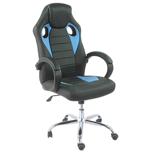 <span class=keywords><strong>Chaise</strong></span> de bureau de gaming en cuir, style siège de course - Product Image 4