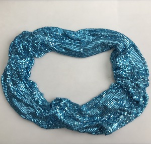 De la forma plana de metal azul lentejuelas de tela de aluminio de tejidos para prendas de vestir, bolso - Product Image 5