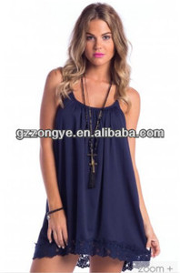 Robe de sangle en chine guangzhou marine, des services d'oem, jolie fille robe pour <span class=keywords><strong>la</strong></span> fête ou de vacances de <span class=keywords><strong>plage</strong></span> - Product Image 2